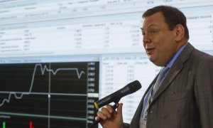 El inversor ruso Mikhail Fridman, en un acto en la Bolsa de Moscú. REUTERS/Sergei Karpukhin