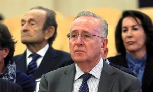 El antiguo presidente del grupo Pescanova Manuel Fernández de Sousa, en el banquillo de la Audiencia Nacional en San Fernando de Henares (Madrid). EFE/Fernando Alvarado