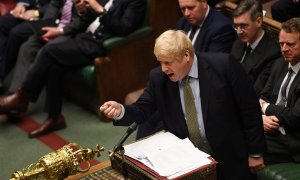 08/01/2020 - El primer ministro, el conservador Boris Johnson, en el Parlamento británico. / REUTERS