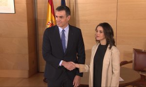 Sánchez y Arrimadas se reúnen en el Congreso de los Diputados