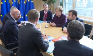 Merkel se reúne con Macron por el presupuesto comunitario