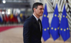 Pedro Sánchez a su llegada a la Cumbre Europea de esta tarde | EFE