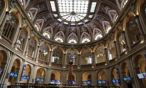 Interior del edificio de la Bolsa de Madrid. E.P./Marta Fernández