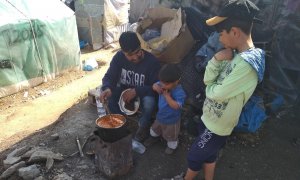 Campo de refugiados de Moria.