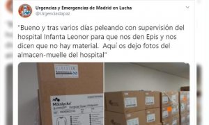 Sanitarios de Madrid denuncian que les obligan a reutilizar material pese a existir reservas en un almacén