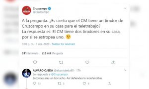 El tremendo corte de Cruzcampo a Álvaro Ojeda en Twitter