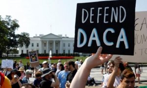 Protestas después de que el Gobierno de Trump anuncia el fin de DACA. REUTERS