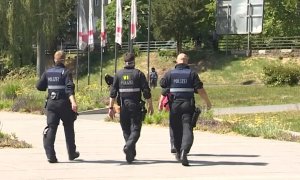 Detienen a una persona frente al Rhein-Mosel-Halle, en Alemania