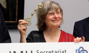 Ingrid Daubechies, una de los cuatro matemáticos galardonados con el Premio Princesa de Asturias. EFE