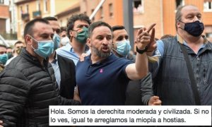"Somos la derechita moderada. Si no lo ves, te arreglamos la miopía a hostias": los mejores memes de Abascal en Euskadi
