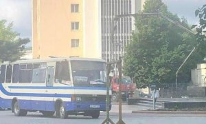 El autobús secuestrado. / Twitter