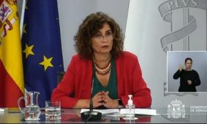 La portavoz del Gobierno y ministra de Hacienda, María Jesús Montero. / MONCLOA