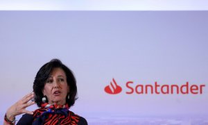 La presidenta del Banco Santander, Ana Botín, en la presentación de los resultados anuales de la entidad, correspondientes a 2019. REUTERS/Susana Vera