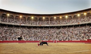 Corrida de toros en la plaza Monumental de Barcelona.
