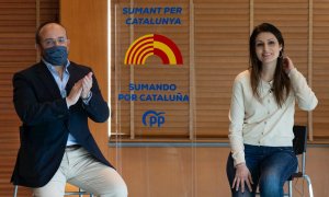 30/12/2020.- La hasta ahora portavoz de Cs en el Parlament, Lorena Roldán (d), será la número 2 del PPC en la lista por Barcelona para las elecciones catalanas