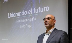 El presidente de Telefónica España, Emilio Gayo. E.P./Ricardo Rubio