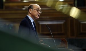 13/05/2020.- El diputado del PNV Mikel Legarda interviene en un Pleno del Congreso de los Diputados. POOL