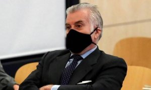 El extesorero del PP Luis Bárcenas durante el juicio por la presunta caja 'b' del PP.