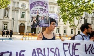 Un total de 135 organizaciones feministas han convocado una concentración ante el Tribunal Supremo de Madrid para volver a protestar contra la sentencia que condena a los cinco miembros de La Manada por un delito de abuso sexual y les absuelve del de agre