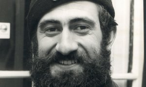 Pepe Beúnza, el primer objetor de conciencia político de España, en Utrecht en 1970.