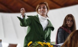 25/04/2021.- La candidata de Más Madrid a la Presidencia de la Comunidad, Mónica García, participa en el acto 'Mujeres con Mónic