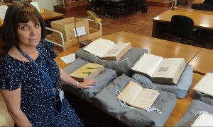 Isabel Ruiz de Elvira, directora del Departamento de Manuscritos, Incunables y Raros de la BNE.