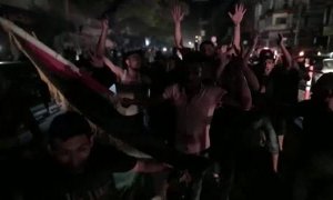 Miles de palestinos celebran en las calles la entrada en vigor del alto el fuego en Gaza