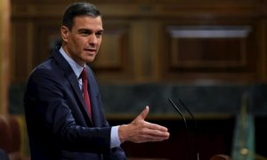 30/06/2021.- El presidente del Gobierno, Pedro Sánchez, comparece este miércoles en el Pleno del Congreso para explicar los indultos a los líderes independentistas e informar de la situación política y económica, así como de los últimos consejos europeos