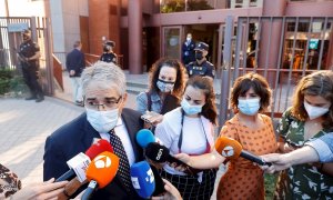 El ex conseller, Francesc Homs (i) a su llegada al Tribunal de Cuentas en Madrid este martes 29 de junio de 2021.