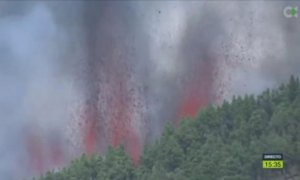 Las impresionantes imágenes de la erupción volcánica en La Palma