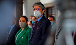 El presidente de Ecuador, Guillermo Lasso, este lunes 25 de octubre de 2021.