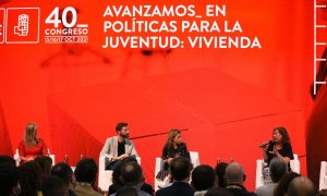 16/10/2021.- La ministra de Transportes, Movilidad y Agenda Urbana, Raquel Sánchez, en un encuentro sobre vivienda enmarcado en el Congreso Federal del PSOE. Jorge Gil / Europa Press