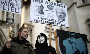 Concentración por Julian Assange en Londres