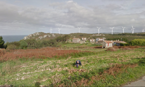 El parque eólico de O Roncudo, en Corme, en la Costa da Morte de A Coruña, cuya repotenciación, ya ejecutada, fue anulada en enero por el Tribunal Superior de Xustiza de Galicia