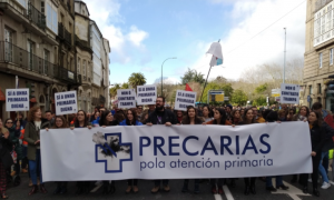 Imágenes de archivo de manifestaciones en defensa de la sanidad pública