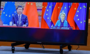 Xi Jinping y Ursula Von der Leyen