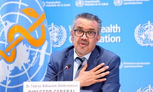 10/05/2022. El Director General de la Organización Mundial de la Salud, Tedros Adhanom Ghebreyesus, durante una conferencia en Ginebra, Suiza, a 20 de diciembre de 2021.