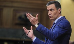 El presidente del Gobierno, Pedro Sánchez interviene este jueves en el pleno del Congreso para dar cuenta del espionaje con Pegasus sufrido por él mismo y por líderes independentistas