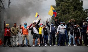 Protestas contra el Gobierno en Quito este sábado 25 de junio de 2022.