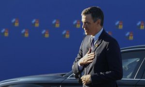 29/06/2022.- El presidente del Gobierno, Pedro Sánchez, a su llegada a la primera jornada de la cumbre de la OTAN en la que se aprobará el nuevo concepto estratégico que marcará las acciones de la Alianza durante los próximos diez años y con la adhesión