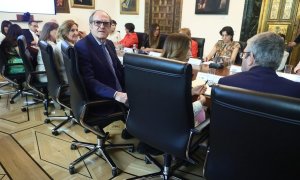 05/07/2022. El Defensor del Pueblo, Ángel Gabilondo, preside la primera reunión de la Comisión Asesora para investigar los abusos en la Iglesia, en la sede del Defensor del Pueblo, a 5 de julio de 2022, en Madrid.
