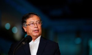 09/09/2022. Gustavo Petro atiende a la prensa, el día que recibe las credenciales del nuevo embajador de Venezuela en Bogotá, a 31 de agosto de 2022.