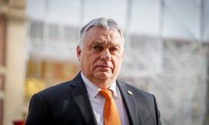 El primer ministro húngaro Viktor Orban durante la cumbre de la UE- 11/03/2022