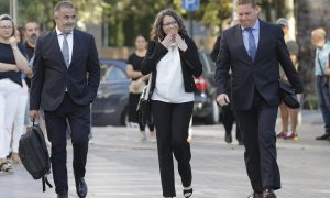 La exvicepresidenta del Gobierno valenciano y exconsellera de Igualdad y Políticas Inclusivas, Mónica Oltra, ha llegado a las nueve en punto de la mañana a la Ciudad de la Justicia