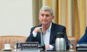 El hasta ahora presidente de la Corporación RTVE, José Manuel Pérez Tornero, comparece en la Comisión Mixta de Control Parlamentario de la Corporación RTVE y sus Sociedades, a 20 de junio de 2022.