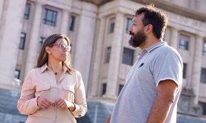 Los dos diputados de Podemos en el Cabildo de Tenerife, Cristo González y David Carballo