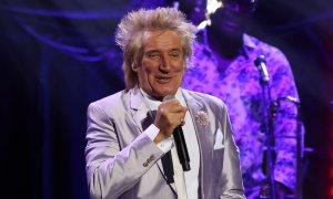 El cantante británico Rod Stewart en una actuación en Londres el pasado mes de junio.