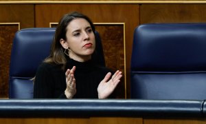 La ministra de Igualdad, Irene Montero, en la última sesión de debate de los Presupuestos Generales del Estado en el Congreso, este jueves 24 de noviembre de 2022.