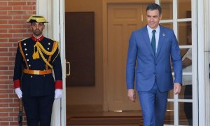 El presidente del Gobierno, Pedro Sánchez, en el Palacio de la Moncloa, a 22 de julio de 2022, en Madrid.