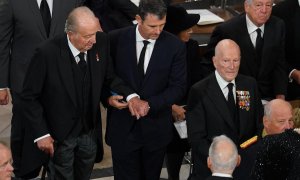 El rey emérito asiste al funeral de Estado de la Reina Isabel II, celebrado en la Abadía de Westminster, a 19 de septiembre de 2022.